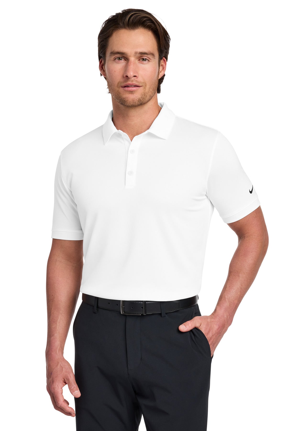 Nike Dri-FIT Solid Icon Pique Modern Fit Polo. 746099