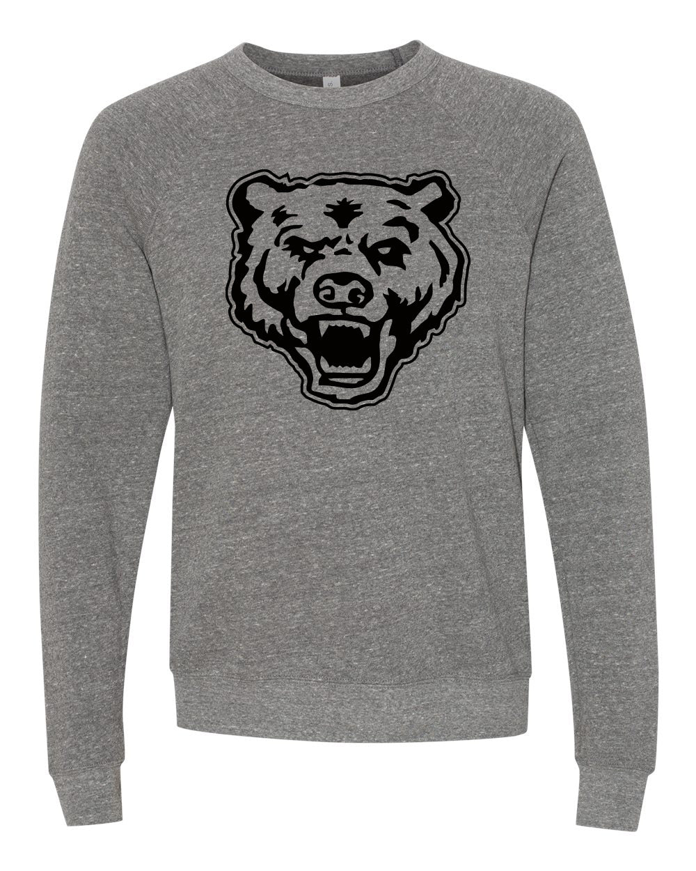 An athletic grey sweatshirt featuring the officially licensed Upper Arlington Golden Bear logo, screen-printed for a soft and comfortable finish. Perfect for school spirit.