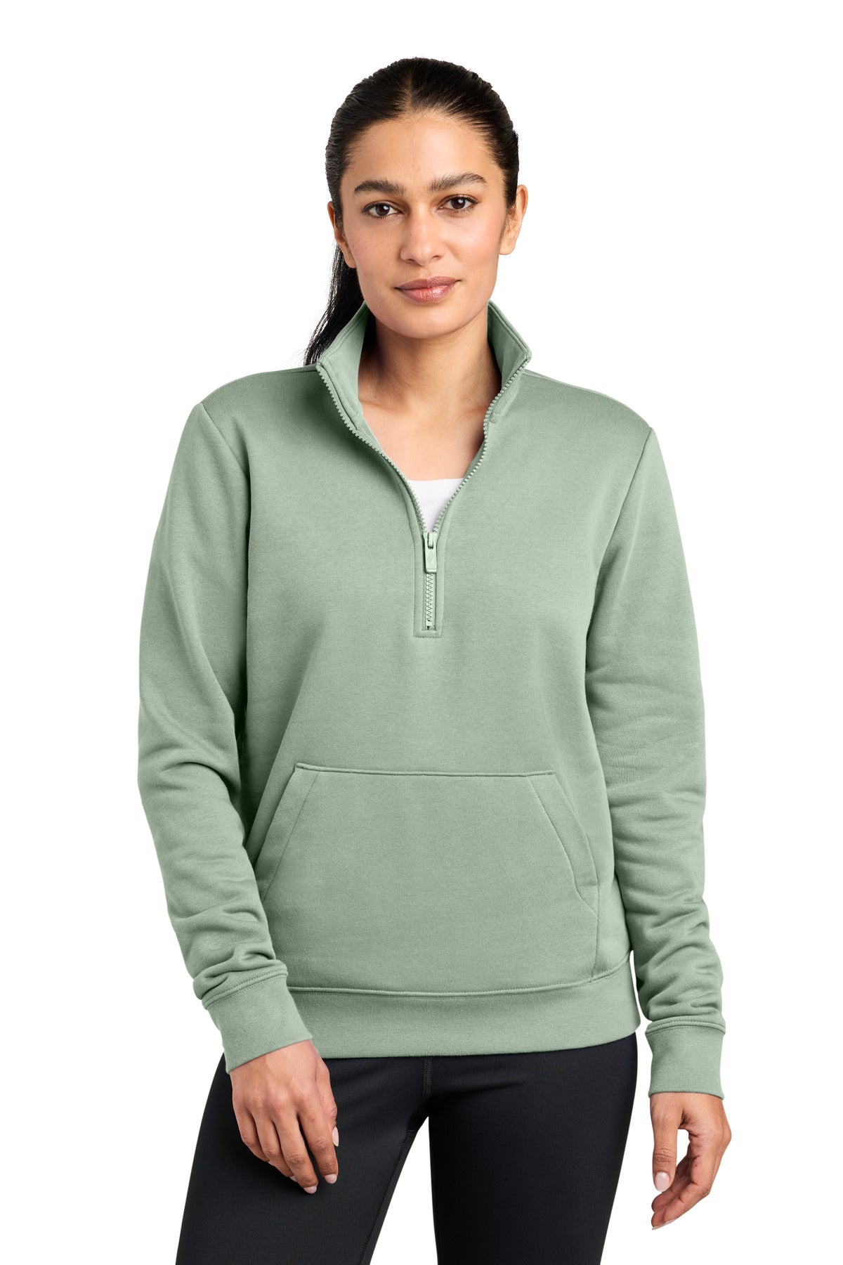 Nike Women's Club Fleece Sleeve Swoosh 1/2-Zip NKDX6720