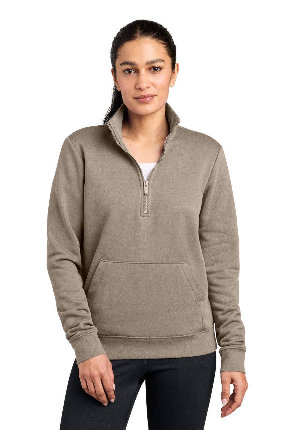 Nike Women's Club Fleece Sleeve Swoosh 1/2-Zip NKDX6720