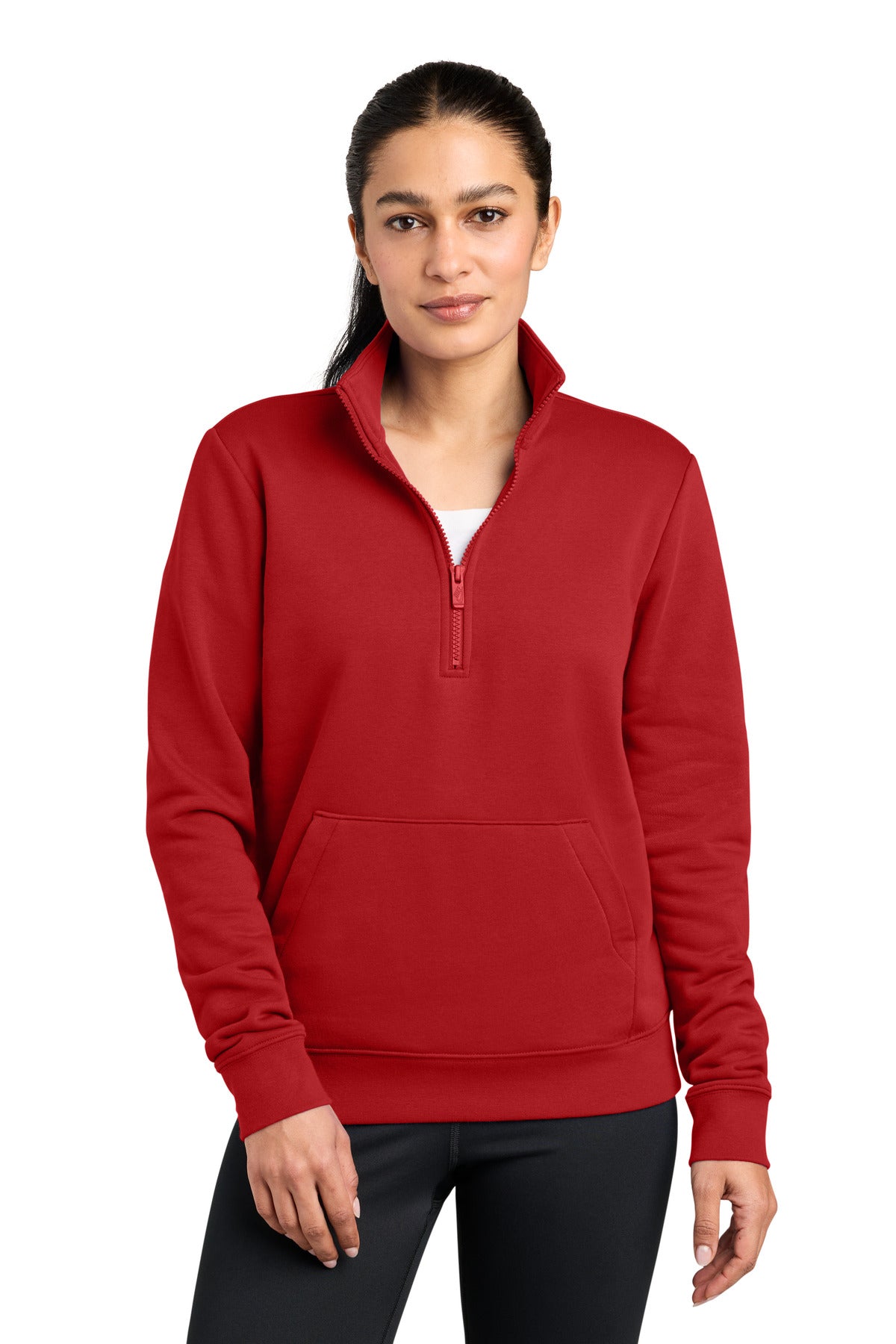 Nike Women's Club Fleece Sleeve Swoosh 1/2-Zip NKDX6720