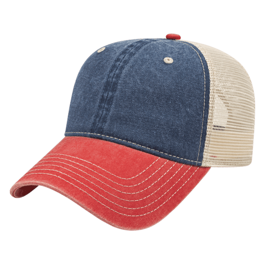 Washed Pigment Dyed Trucker Cap